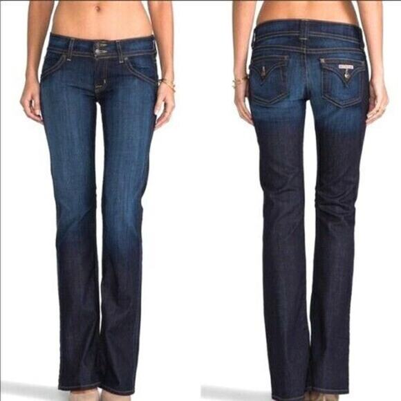 Hudson Women's Size 25 Slim Fit Boot Cut Jeans Blue A01373 W170DHA Made in USA - Picture 2 of 15